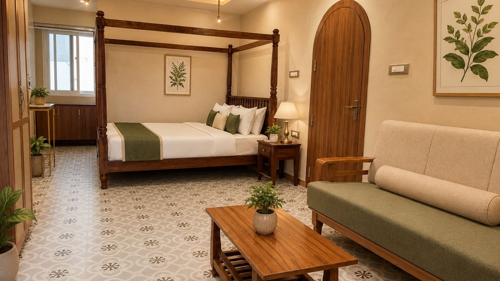 Clean Inpatient Accommodation - Sai Ayush Ayurveda Hospital KPHB